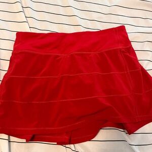 Women's Red LULULEMON SKIRT